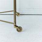 Antique Brass Side Table - elsie green - furniture