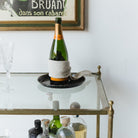 Antique Brass Side Table - elsie green - furniture