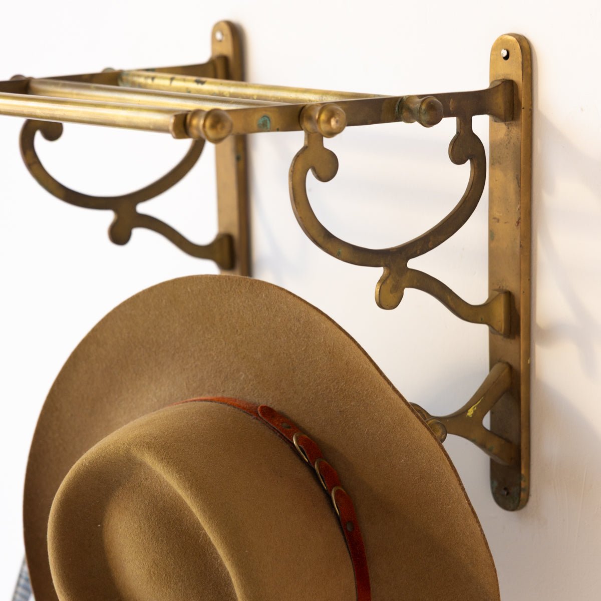 Antique Brass Train Rack - elsie green - decor