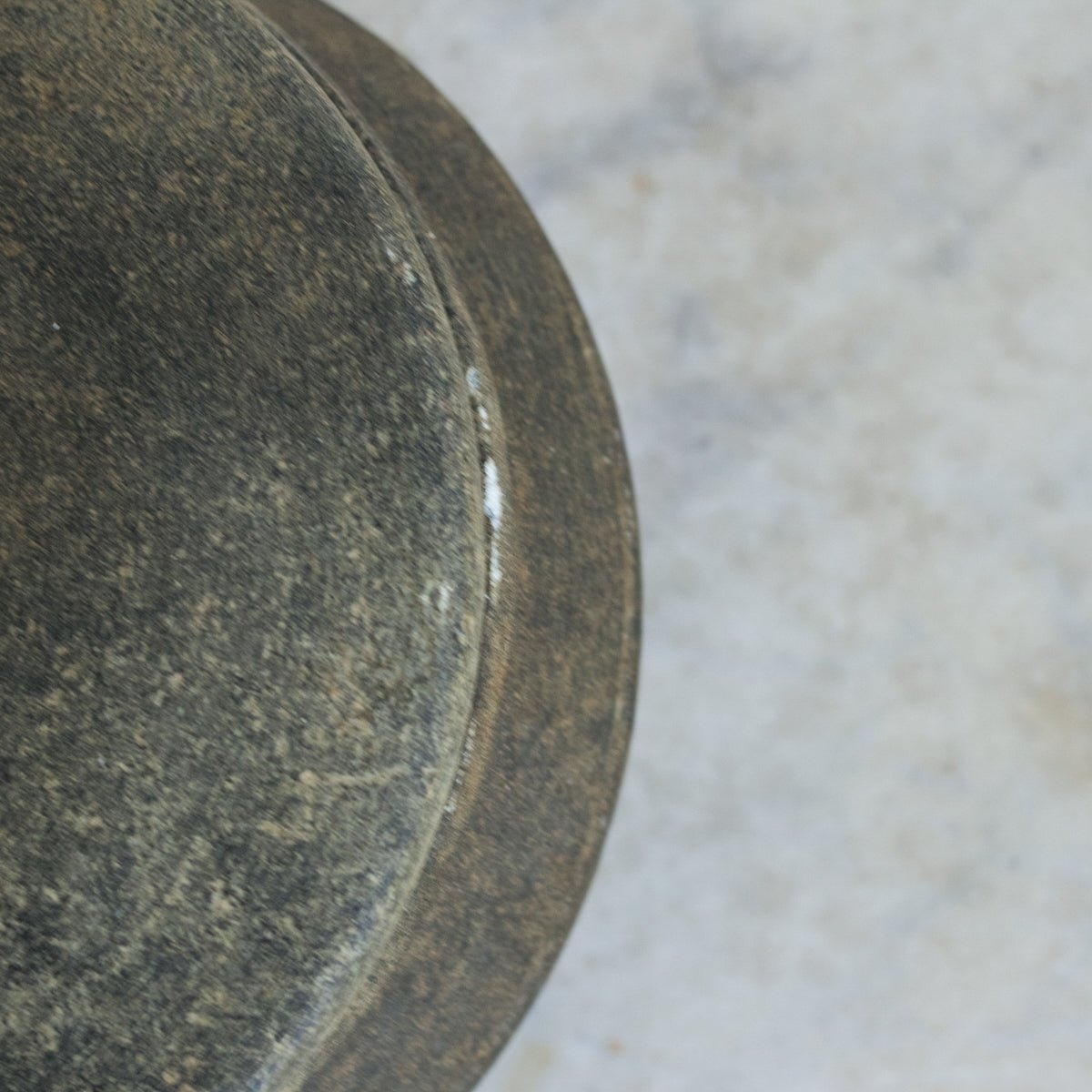 Antique Carved Stone Pot with Lid - elsie green - the french kitchen