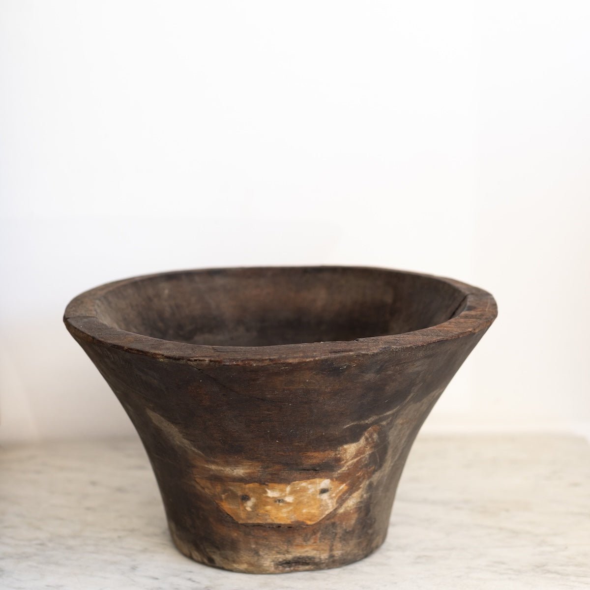 Antique Carved Wood Bowl - elsie green - decor