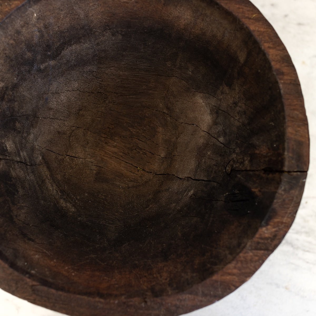 Antique Carved Wood Bowl - elsie green - decor