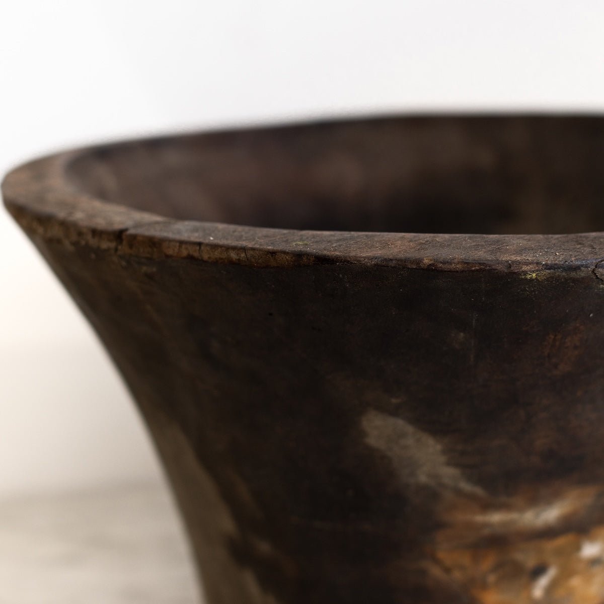 Antique Carved Wood Bowl - elsie green - decor