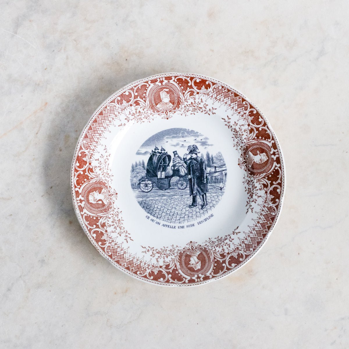 Antique Conversation Plate Set Of 4 - elsie green - The French Kitchen