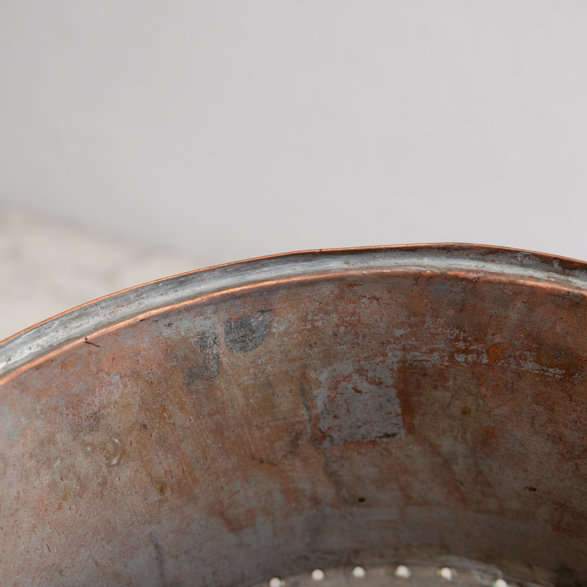 Antique Copper Colander - elsie green - the french kitchen
