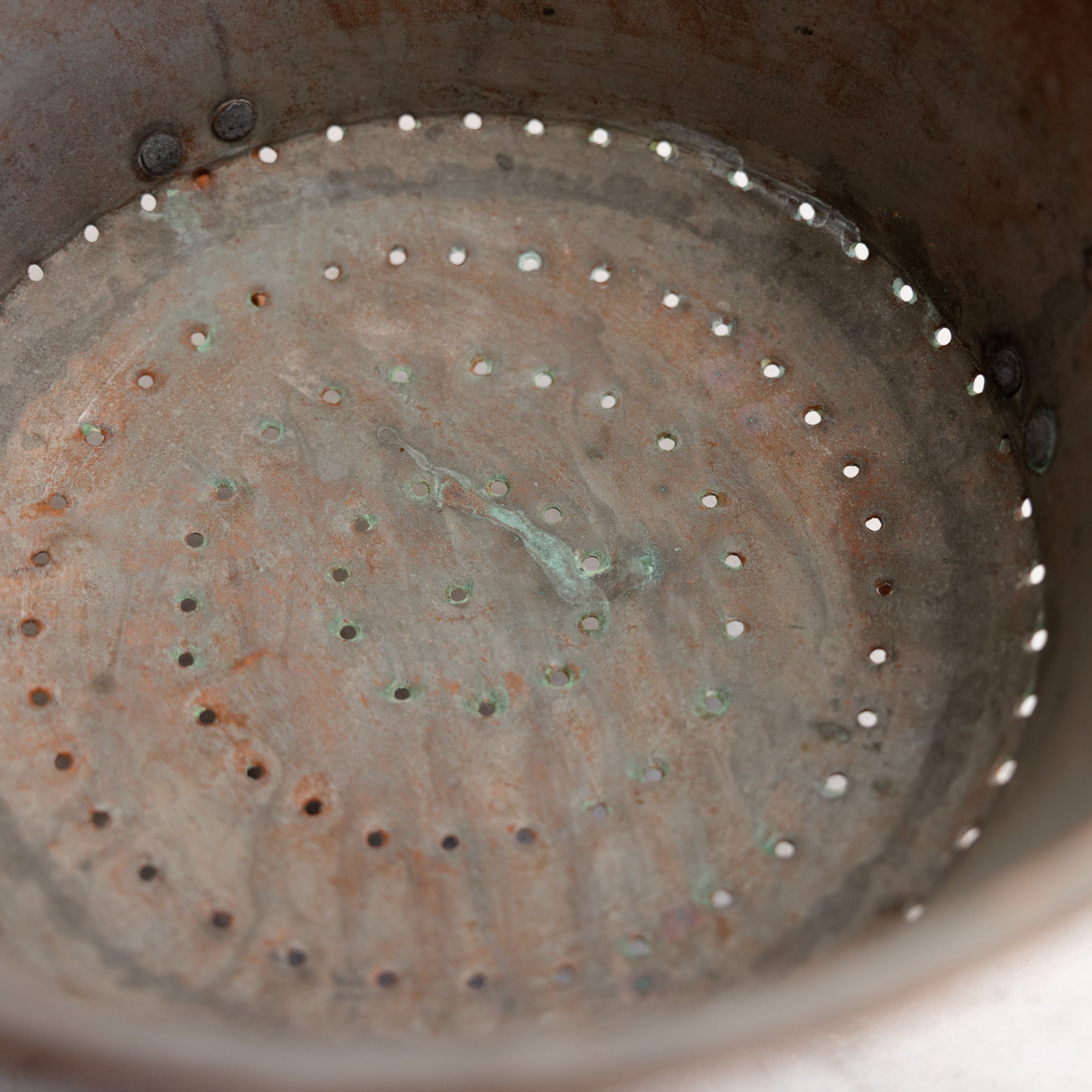Antique Copper Colander - elsie green - the french kitchen