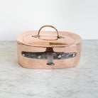 Antique Copper Pot With Lid - elsie green - the french kitchen