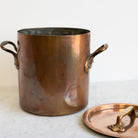 Antique Copper Stock Pot - elsie green - the french kitchen