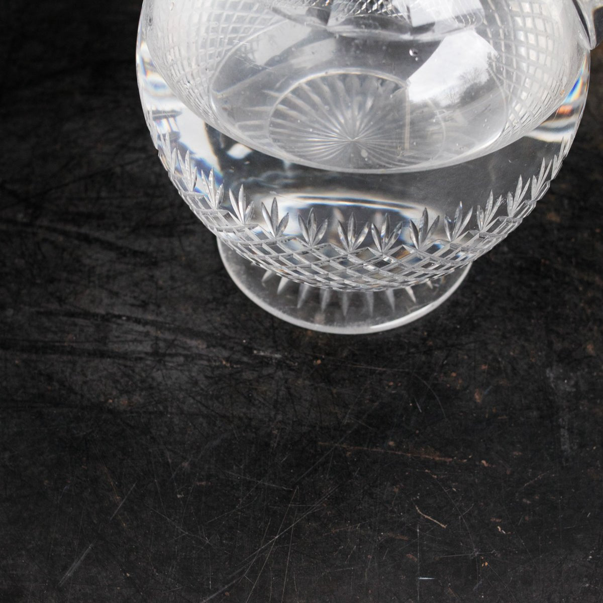 Antique Crystal Bar Pitcher - elsie green - the french kitchen