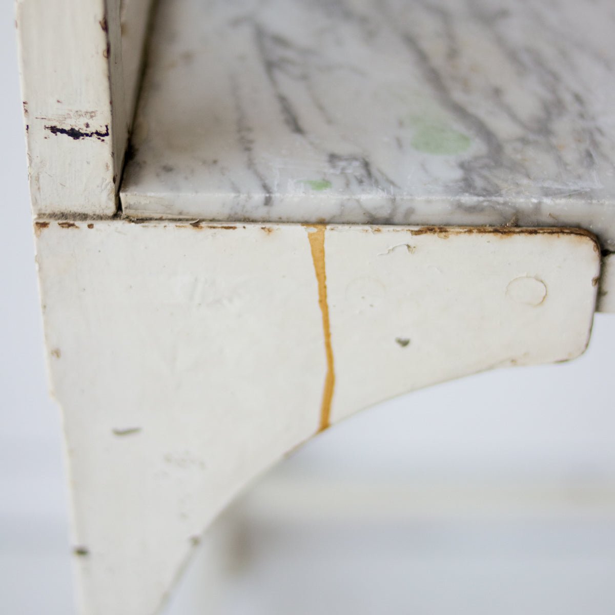 Antique Enamel Bank Counter - elsie green - furniture