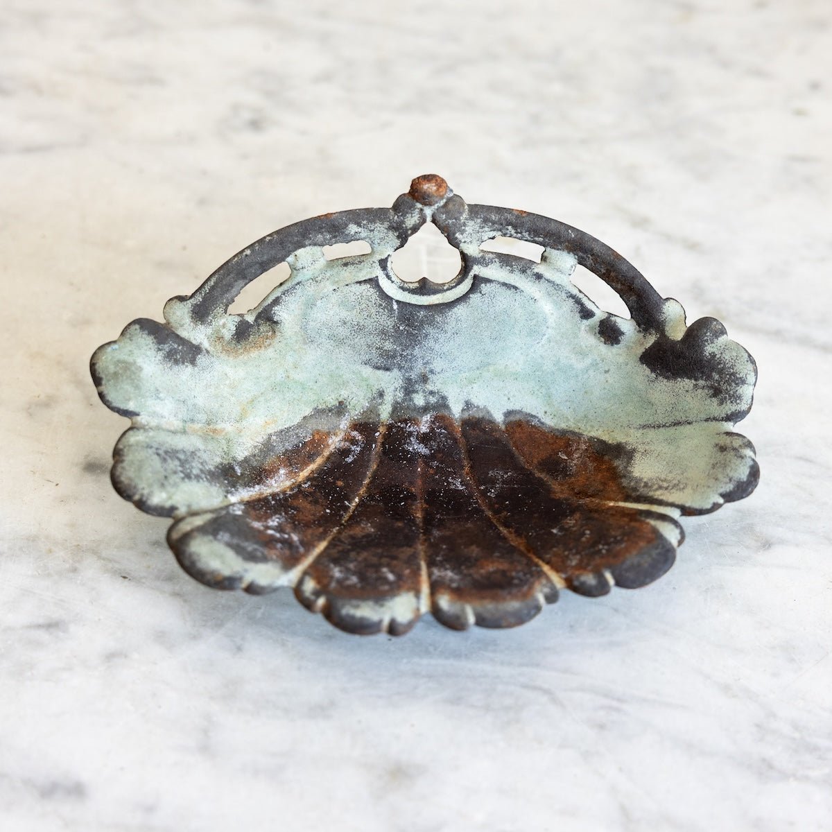 Antique Enamel Soap Dish - elsie green - decor