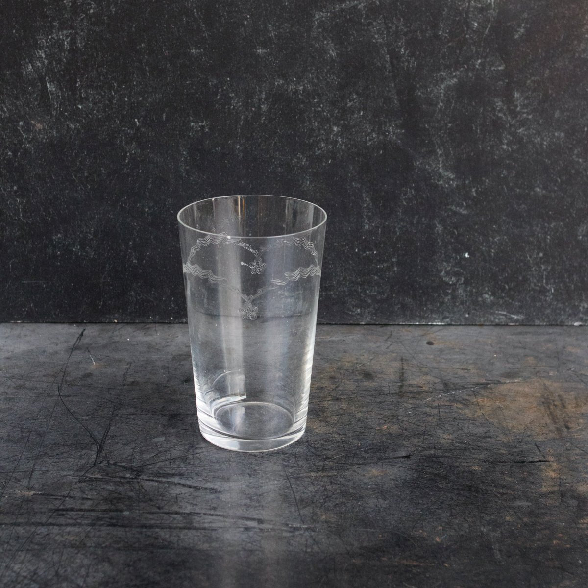 Antique Engraved Glass Tumbler - elsie green - The French Kitchen