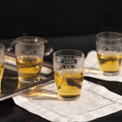 Antique Etched Shot Glass Set of 6 - elsie green - the french kitchen