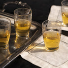 Antique Etched Shot Glass Set of 6 - elsie green - the french kitchen