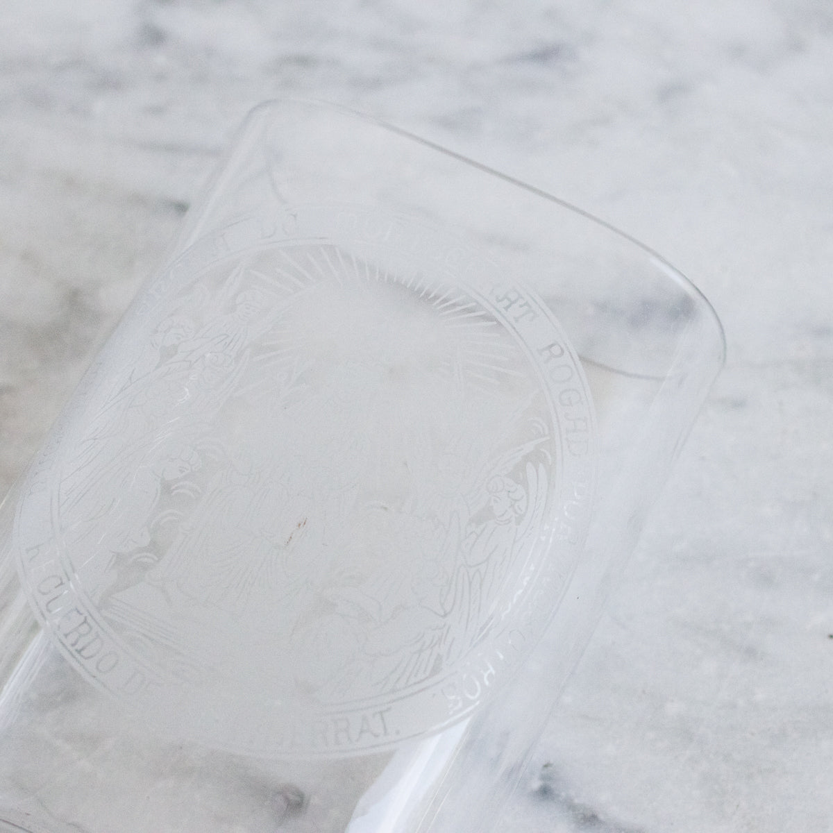 Antique Etched Vichy Glass - elsie green - the french kitchen