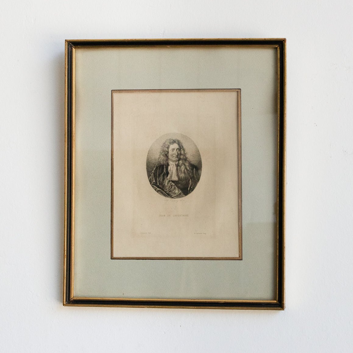Antique Etching | Jean De La Fontaine - elsie green - Art