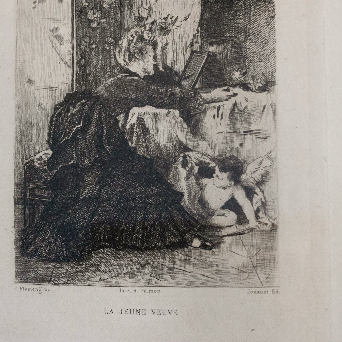 Antique Etching | La Jeune Veuve - elsie green - Art