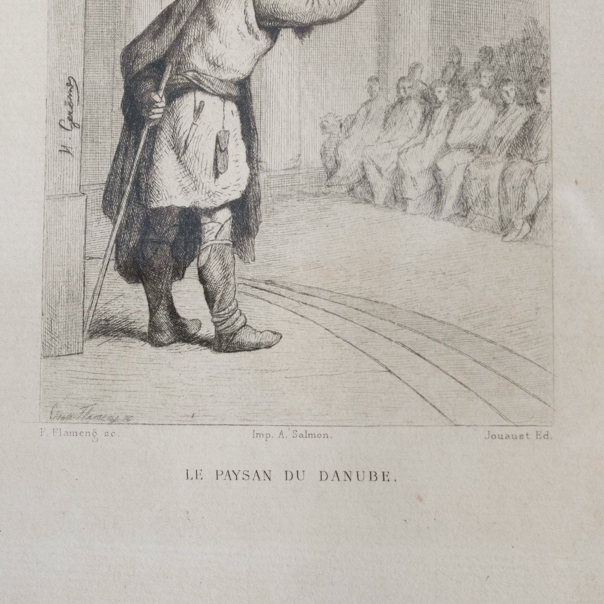 Antique Etching | Le Paysan Du Danube - elsie green - Art