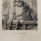 Antique Etching | Le Singe Et Le Leopard - elsie green - Art