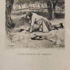 Antique Etching | L'Enfoussier Et Son Compere - elsie green - Art