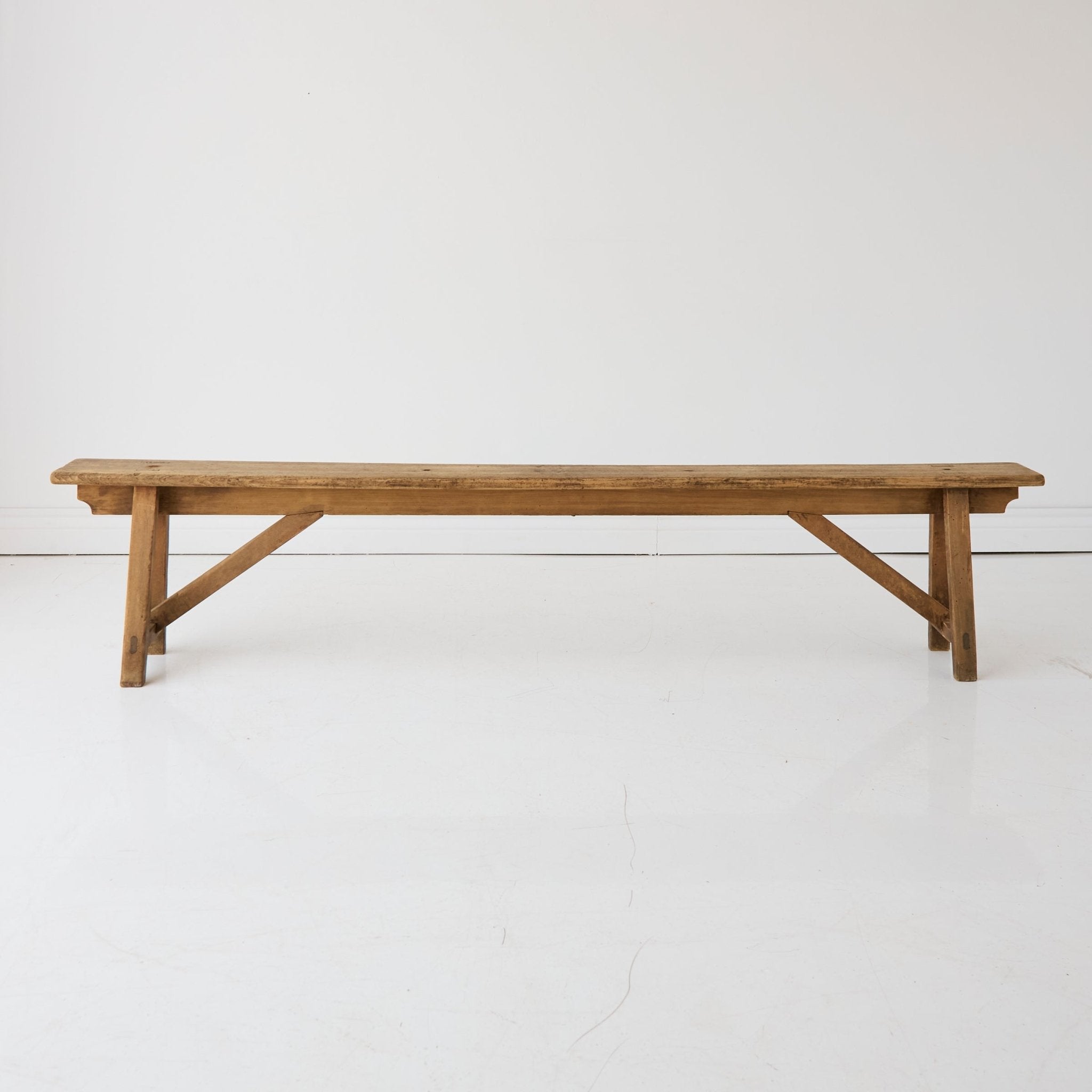 Antique Farm Bench - elsie green - furniture