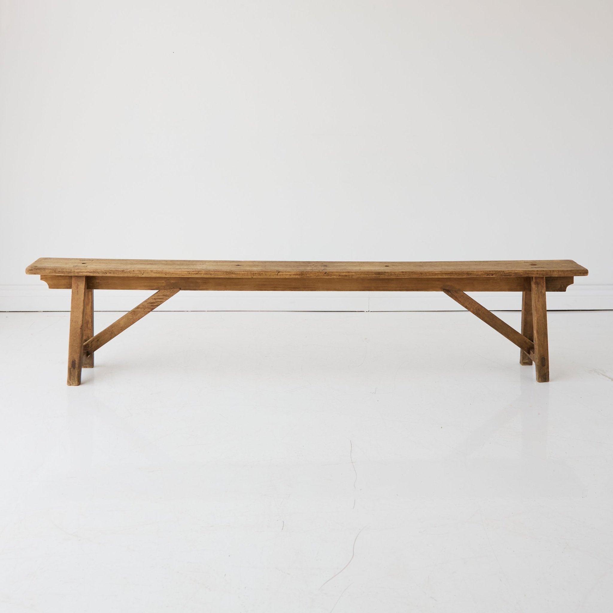 Antique Farm Bench - elsie green - furniture