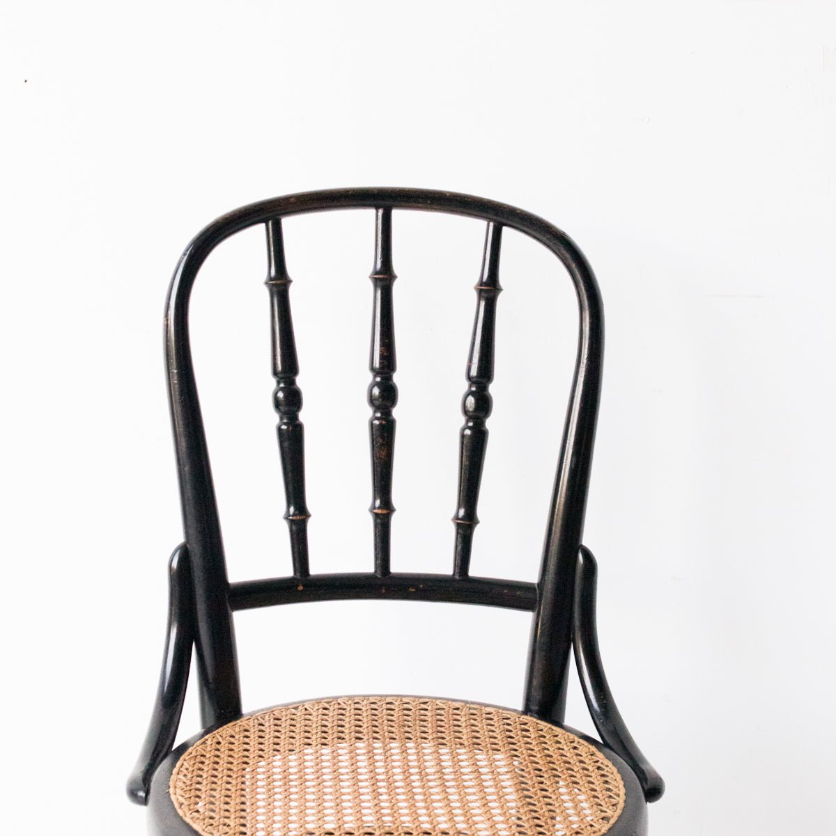 Antique Fischel Birdseye Cane Dining Chair - elsie green - Furniture