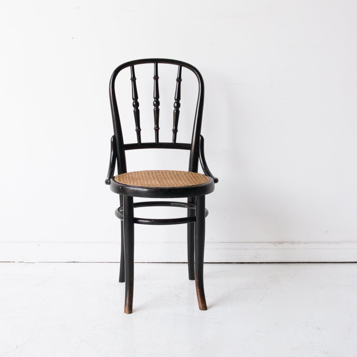 Antique Fischel Birdseye Cane Dining Chair - elsie green - Furniture