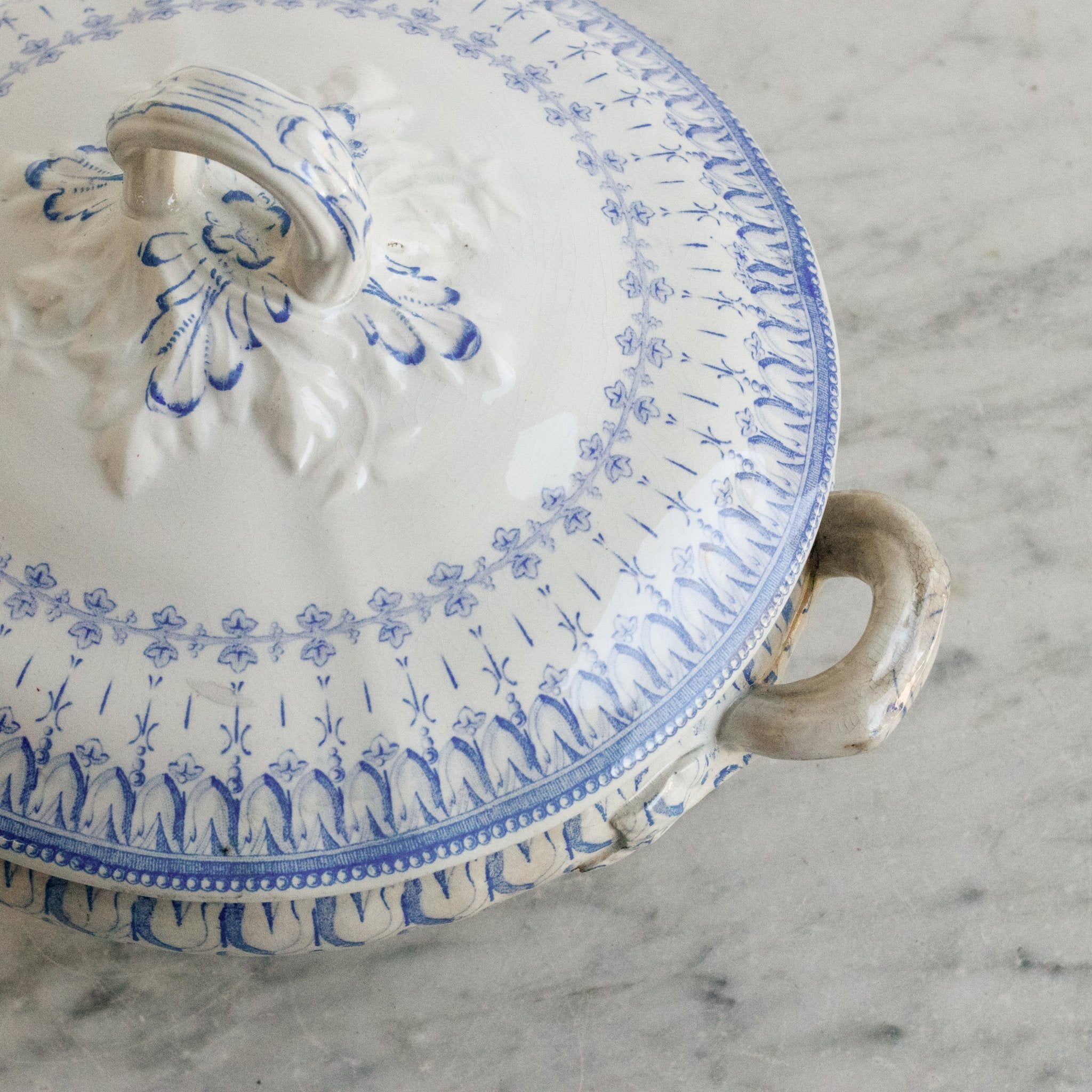 Antique Flora Rocaille Tureen - elsie green - The French Kitchen