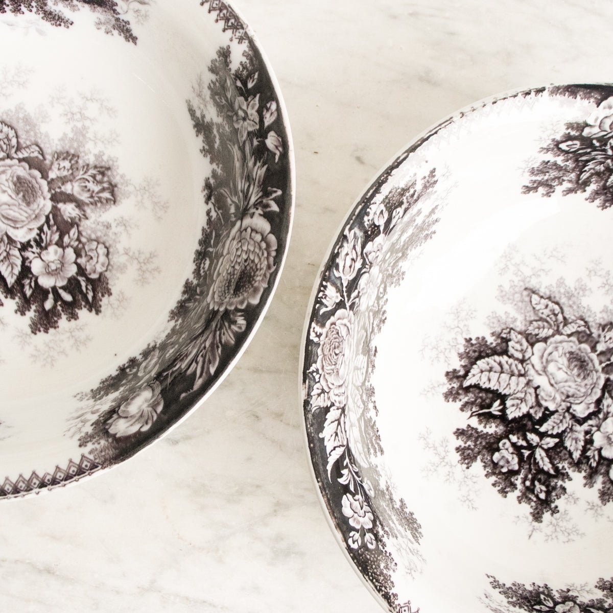 Antique Flow Black Serving Bowl - elsie green - The French Kitchen