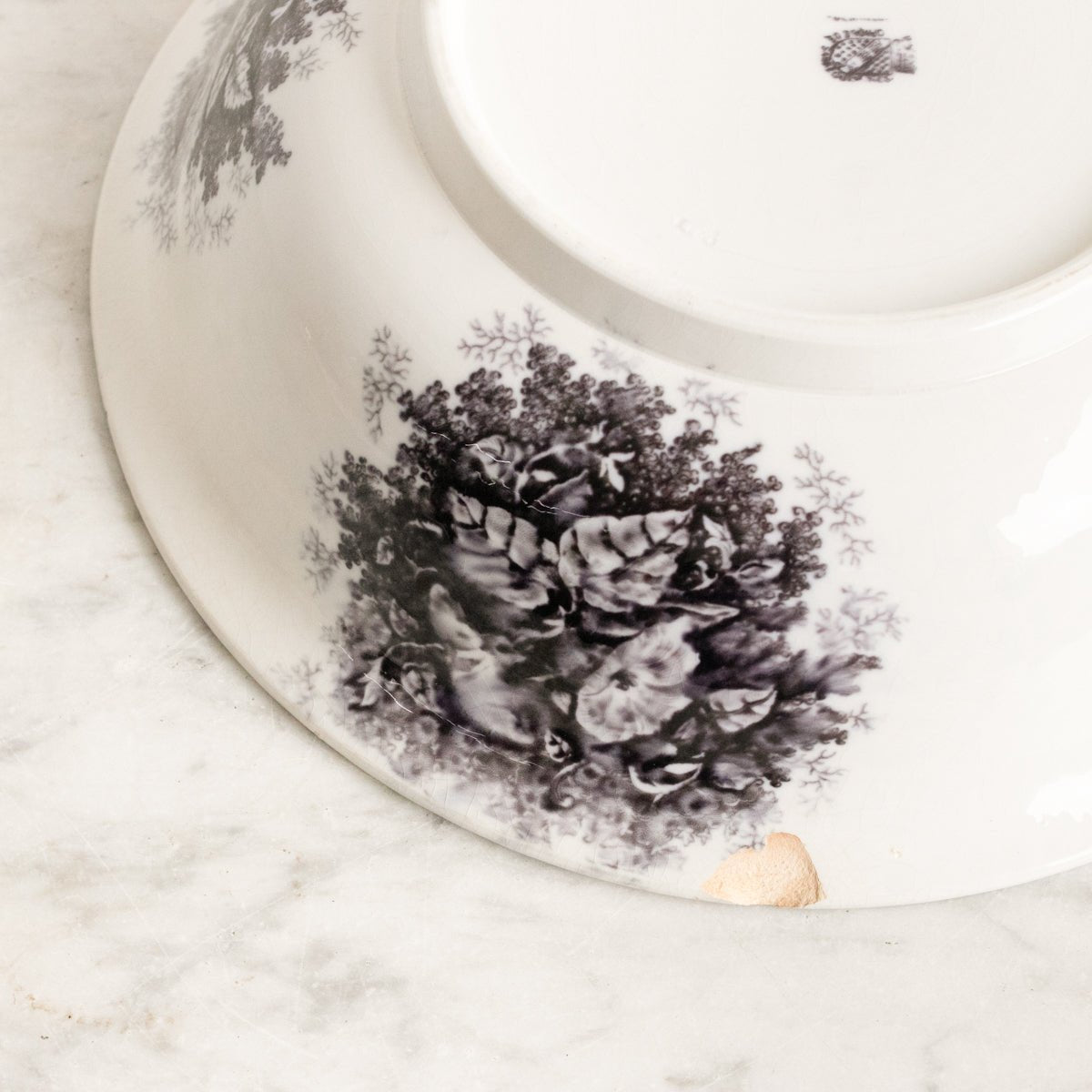 Antique Flow Black Serving Bowl - elsie green - The French Kitchen