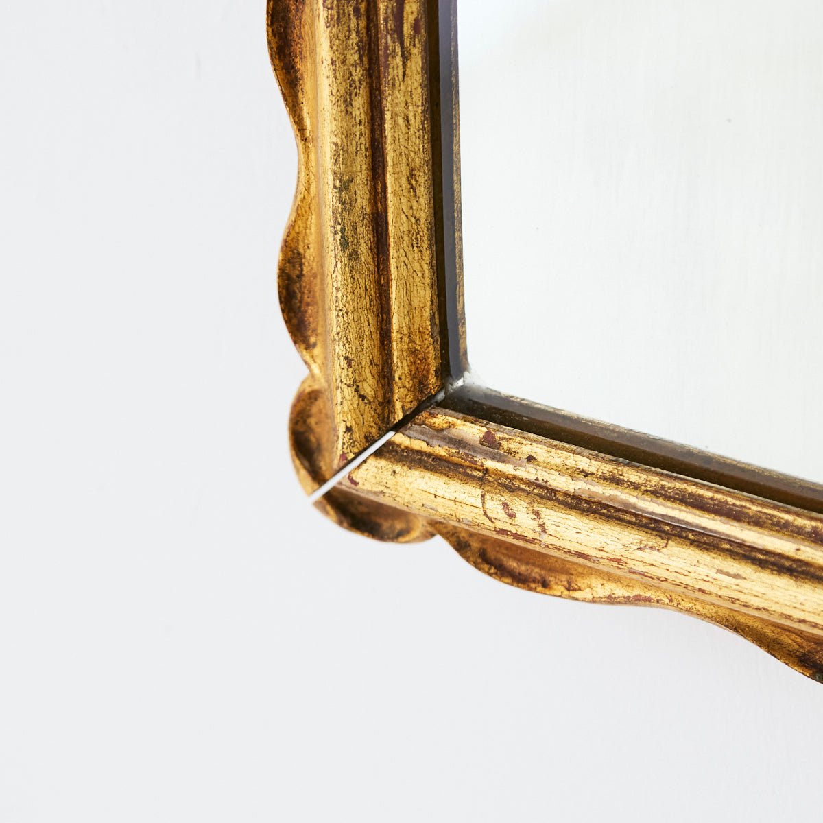 Antique Gilded Mirror | 14.5 x 18.5 - elsie green - decor