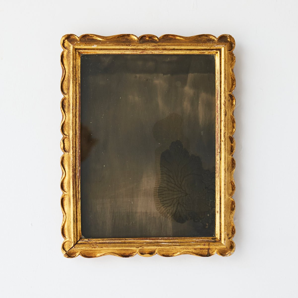 Antique Gilded Mirror | 14.5 x 18.5 - elsie green - decor