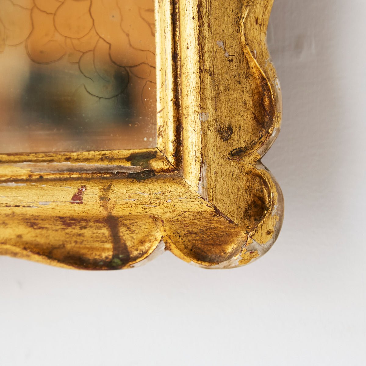 Antique Gilded Mirror | 14.5 x 18.5 - elsie green - decor