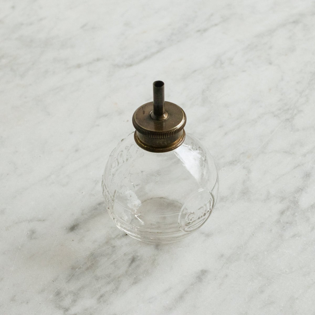 Antique Glass Bub Oiler | Embossed Paris - elsie green - decor