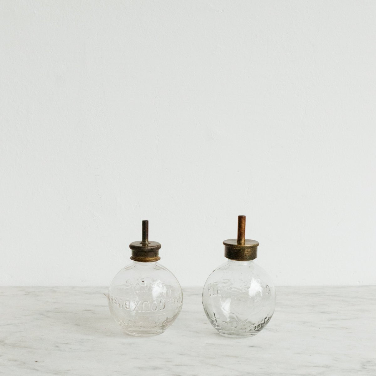 Antique Glass Bub Oiler | Embossed Paris - elsie green - decor