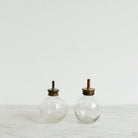 Antique Glass Bub Oiler | Embossed Paris - elsie green - decor