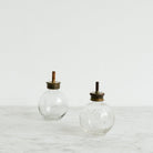 Antique Glass Bub Oiler | Embossed Paris - elsie green - decor