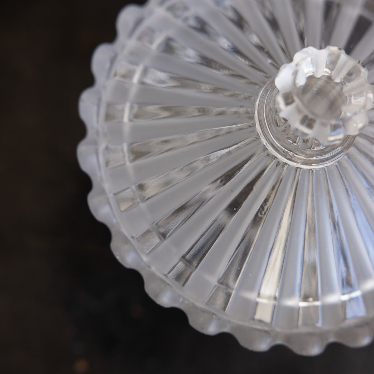 Antique Glass Candy Jar - elsie green - decor