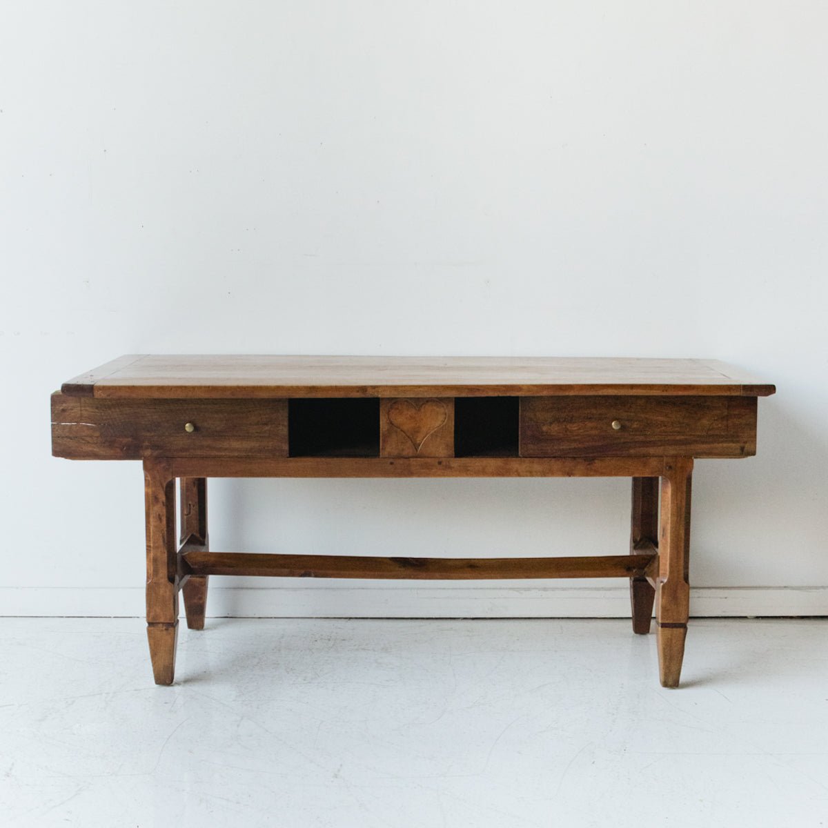 Antique Hand Carved Heart Island - elsie green - furniture