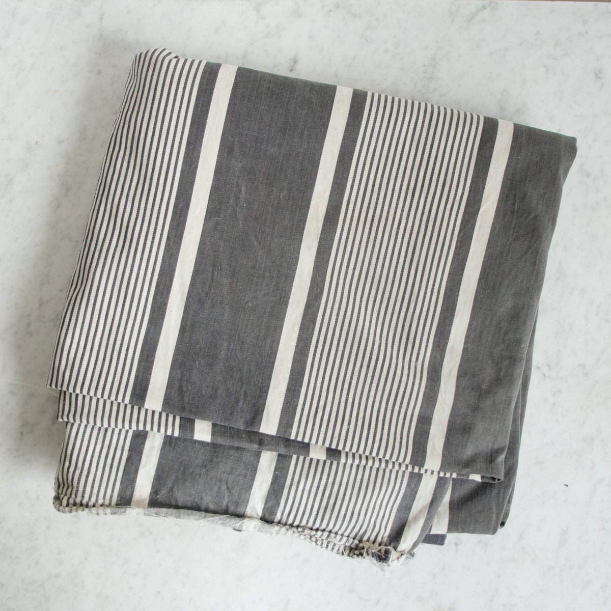 Antique Indigo Mattress Ticking - elsie green - Textiles