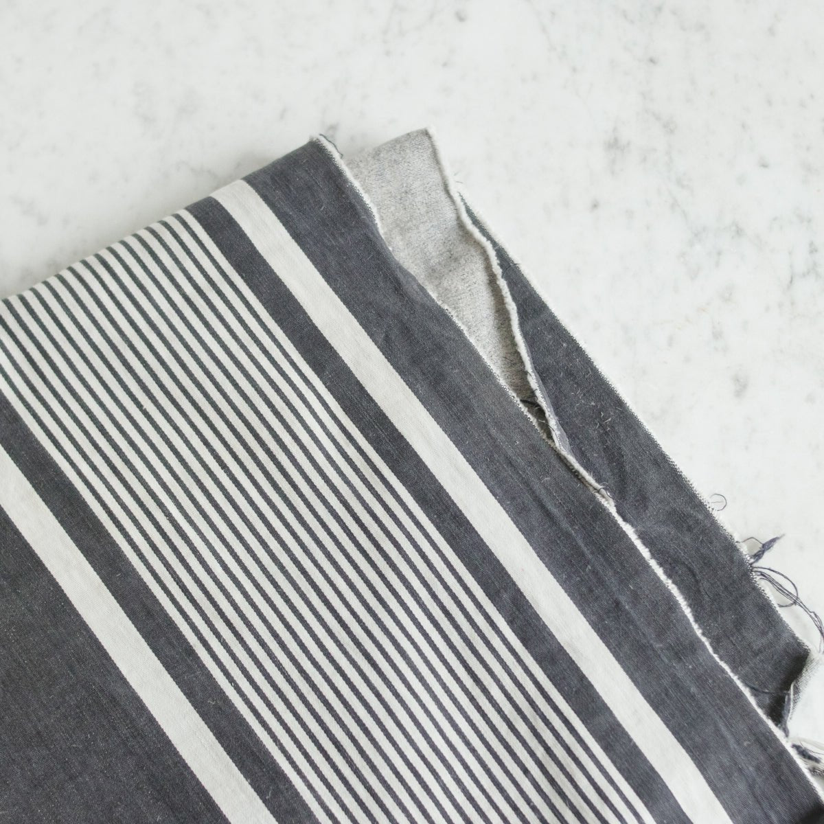 Antique Indigo Mattress Ticking - elsie green - Textiles