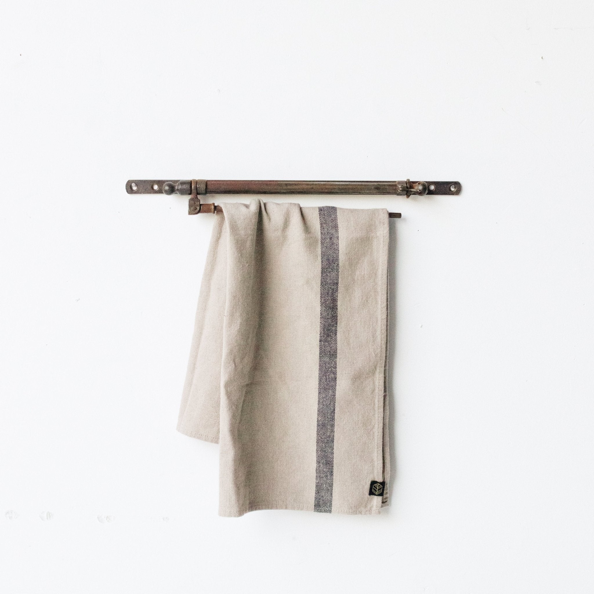 Antique Iron Towel Bar - elsie green - decor