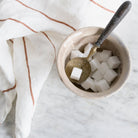 Antique Ironstone Confiture Crock & Brass Spoon - elsie green - the french kitchen