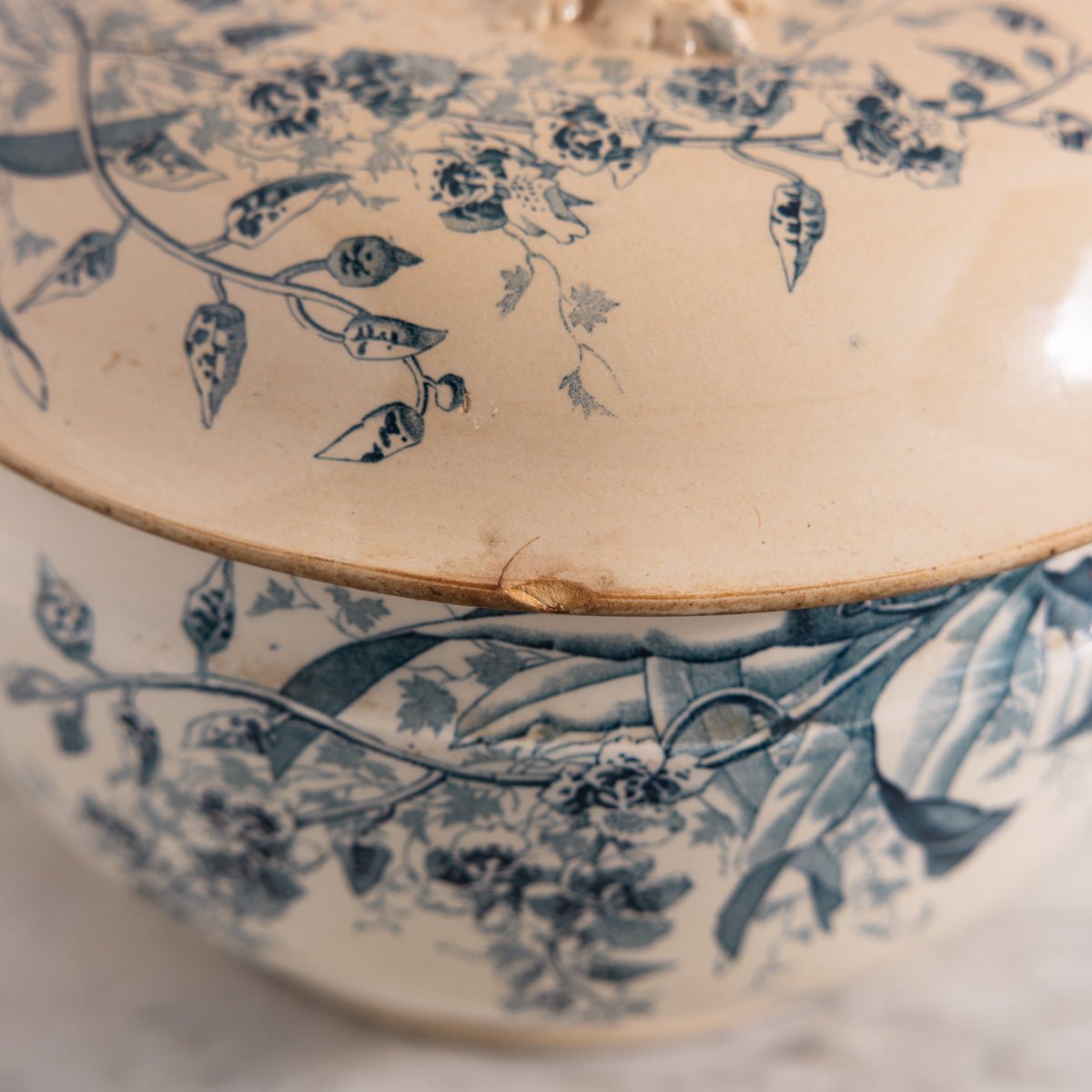 Antique Java Transferware Tureen - elsie green - the french kitchen