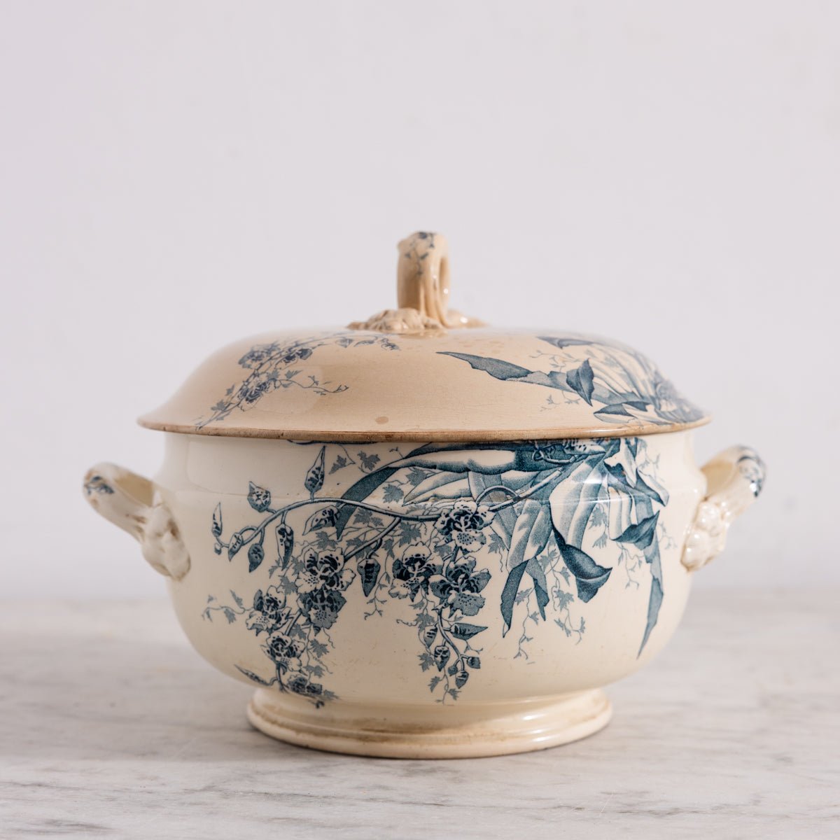 Antique Java Transferware Tureen - elsie green - the french kitchen