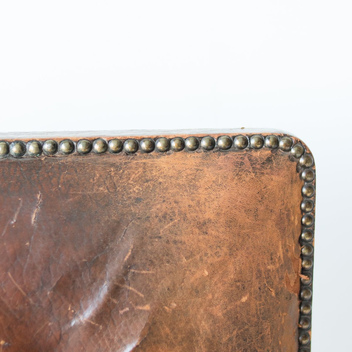 Antique Leather Club Chair - elsie green - furniture