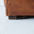 Antique Leather Club Chair - elsie green - furniture