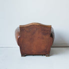 Antique Leather Club Chair - elsie green - furniture