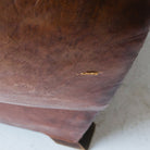 Antique Leather Club Chair - elsie green - furniture